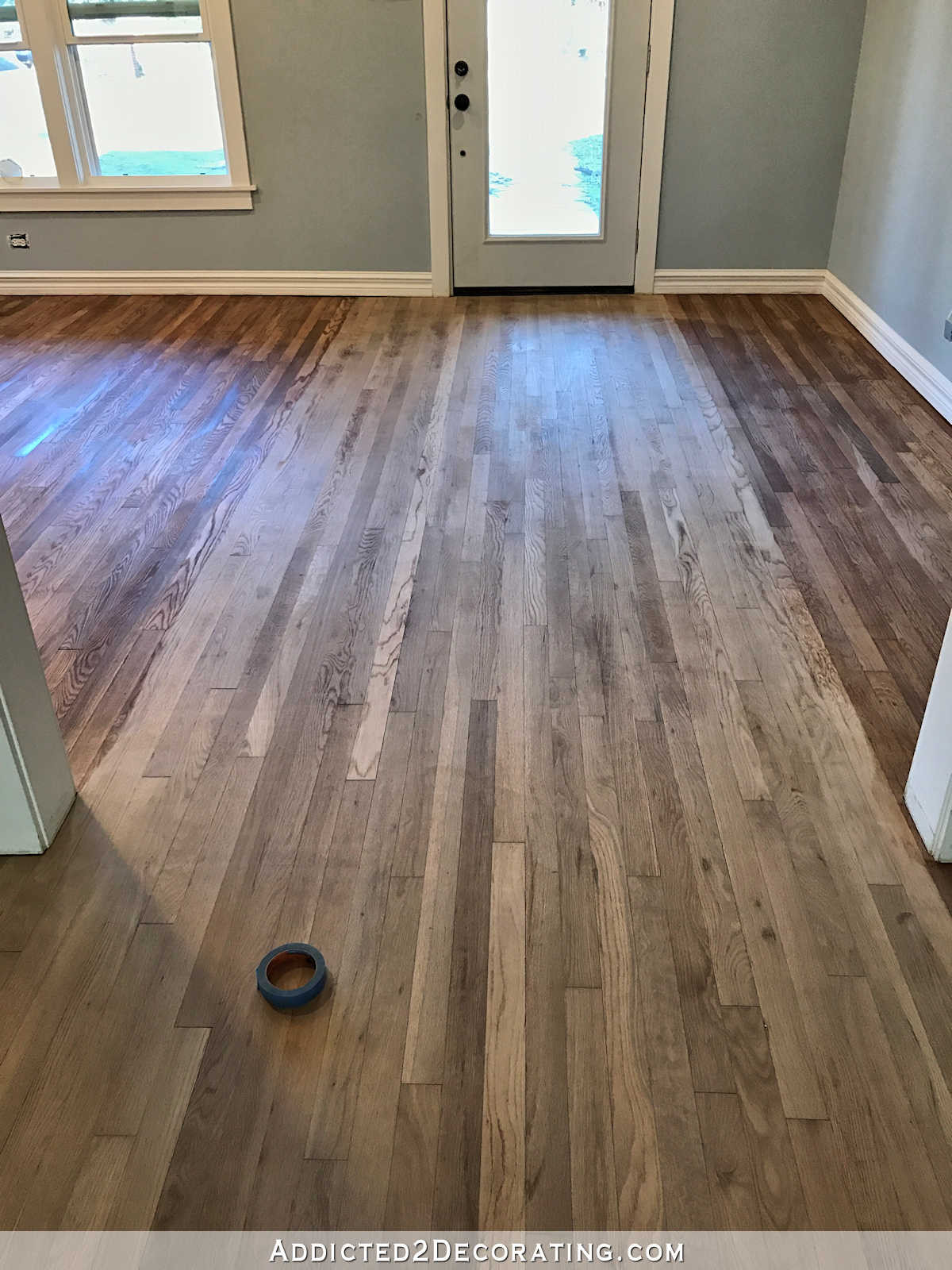 2 1 4 white oak hardwood flooring of adventures in staining my red oak hardwood floors products process intended for staining red oak hardwood floors 4 entryway and living room wood conditioner