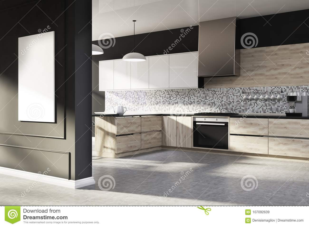 13 Stylish Black Hardwood Floors In Kitchen 2024 free download black hardwood floors in kitchen of black mosaic kitchen poster side stock illustration illustration intended for black kitchen interior with a mosaic wall a concrete floor light wooden and 