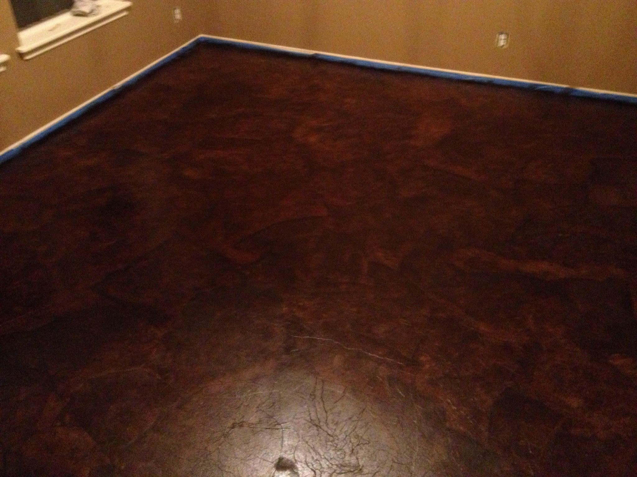 cost to glue down hardwood floor of diy paper bag floors that look like stained concrete diy brown intended for brown paper bag stained floors amazing project excellent instructions on how to complete the project