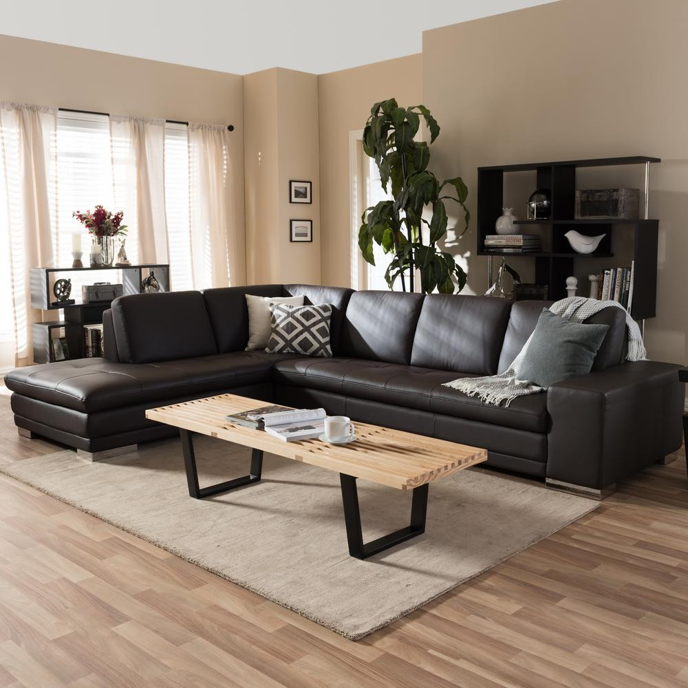 30 Best Couches for Dark Hardwood Floors 2024 free download couches for dark hardwood floors of baxton studio callidora 2 piece contemporary brown faux leather in baxton studio callidora 2 piece contemporary brown faux leather upholstered left facing