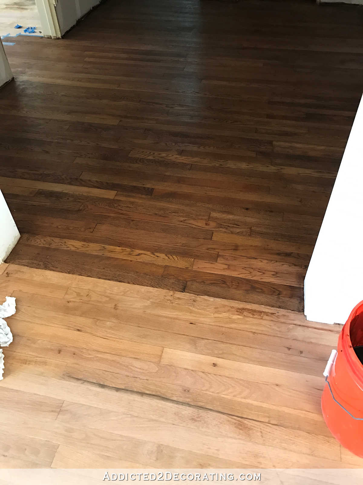 28 Trendy Dark Walnut Hardwood Floor Stain 2024 free download dark walnut hardwood floor stain of adventures in staining my red oak hardwood floors products process inside staining red oak hardwood floors 2 tape off one section at a time for