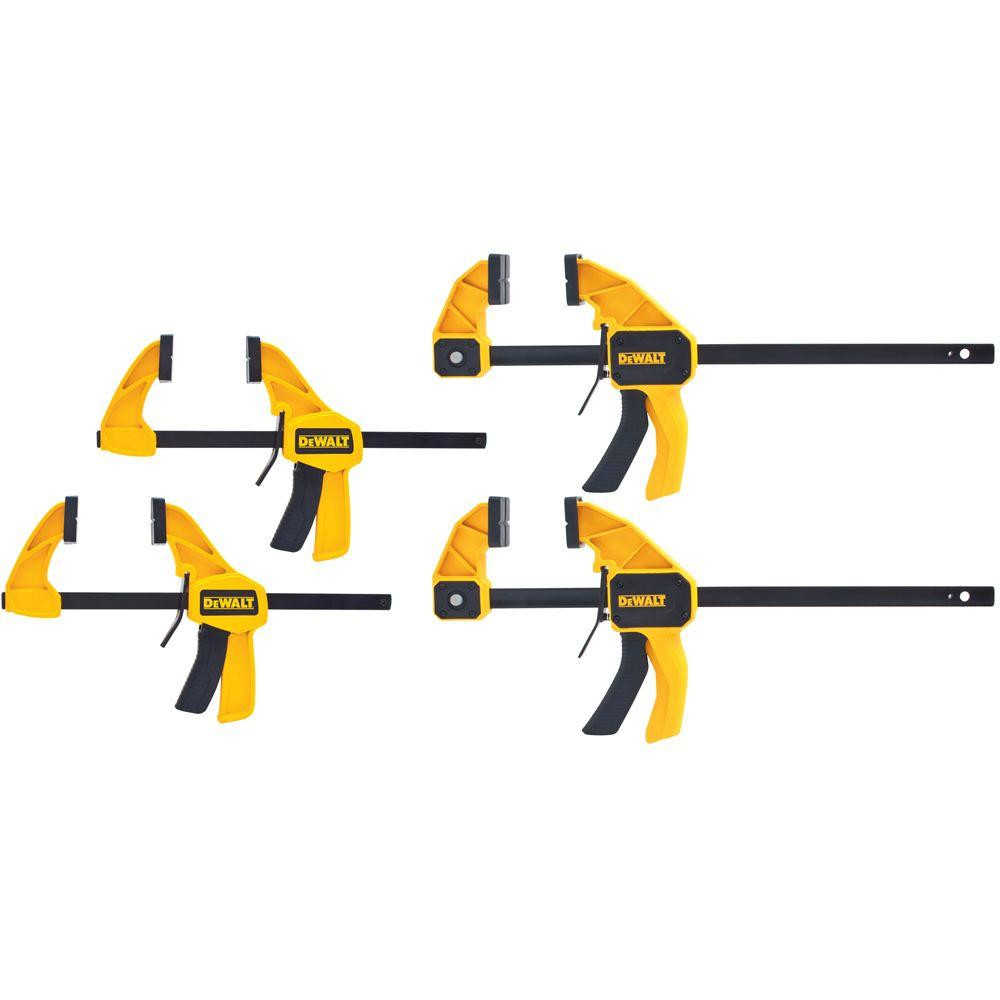 dewalt hardwood floor nailer of dewalt clamp set 4 piece dwht83196d the home depot intended for dewalt clamp set 4 piece