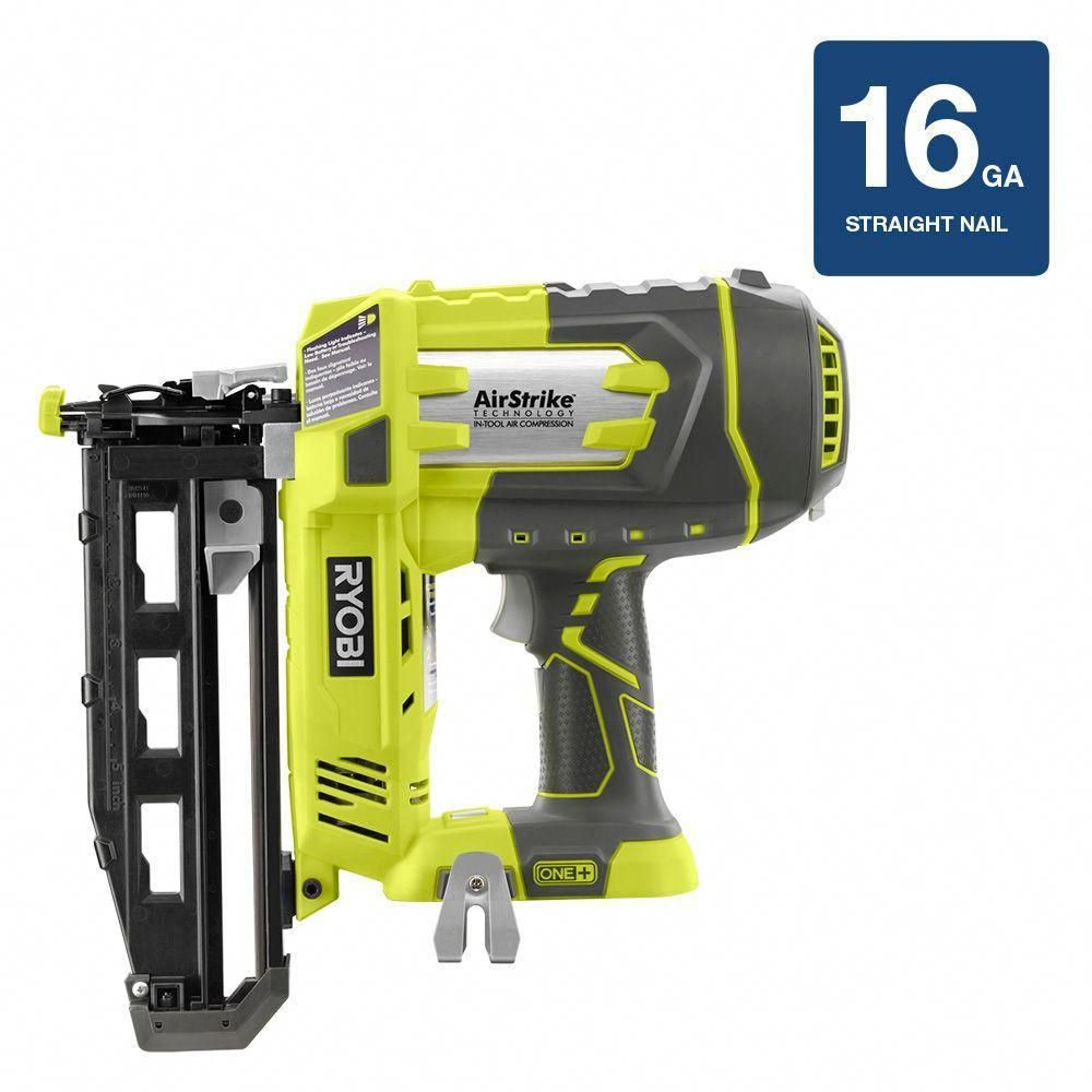 Dewalt Hardwood Floor Nailer Of Ryobi 18 Volt One Airstrike 16 Gauge Cordless Straight Nailer tool with Ryobi 18 Volt One Airstrike 16 Gauge Cordless Straight Nailer tool Only