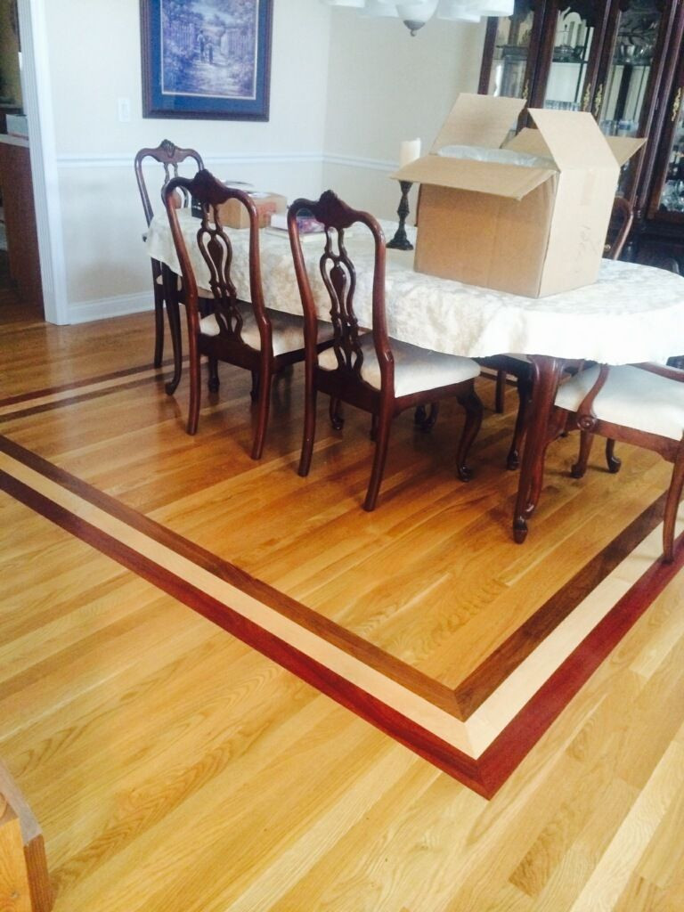 hardwood floor and carpet transition of 3 wide square edge end matched white oak flooring with a border in 3 wide square edge end matched white oak flooring with a border accent of brazilian cherry maple and walnut flooring