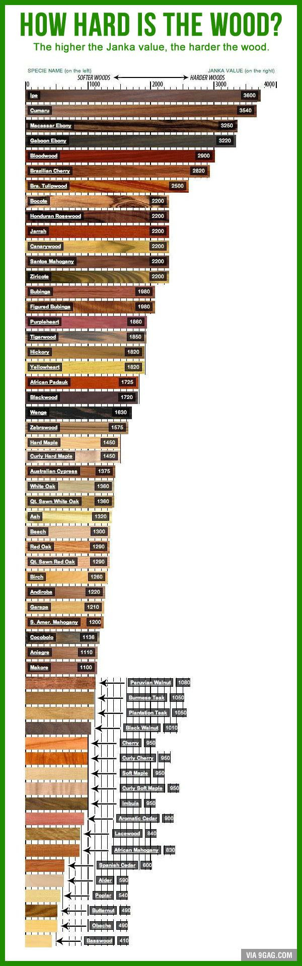 hardwood floor hardness table of hard wood or soft wood this chart tells you what they are within hard wood or soft wood this chart tells you what they are 9gag