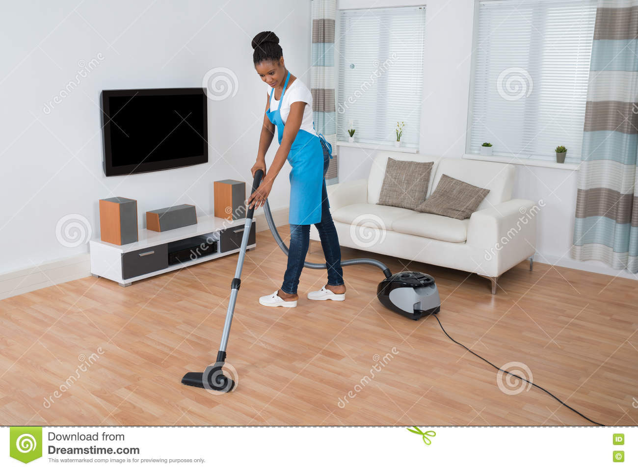 Hardwood Floor Maintenance Cleaning Of Woman Cleaning Floor with Vacuum Cleaner Stock Image Image Of Inside Woman Cleaning Floor with Vacuum Cleaner