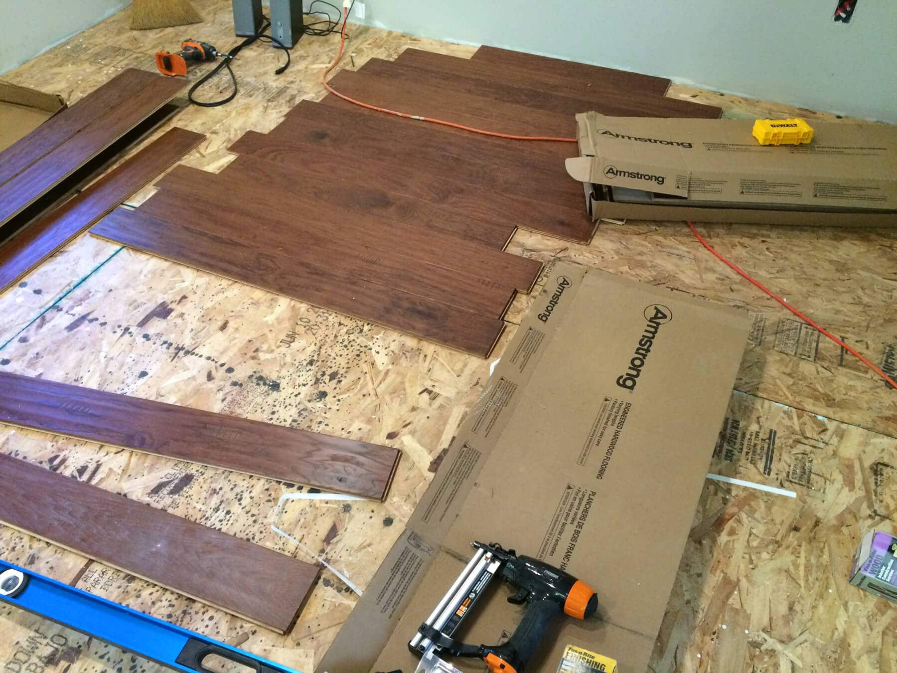 hardwood floor nail gun reviews of the micro dwelling project part 5 flooring the daring gourmet with 1