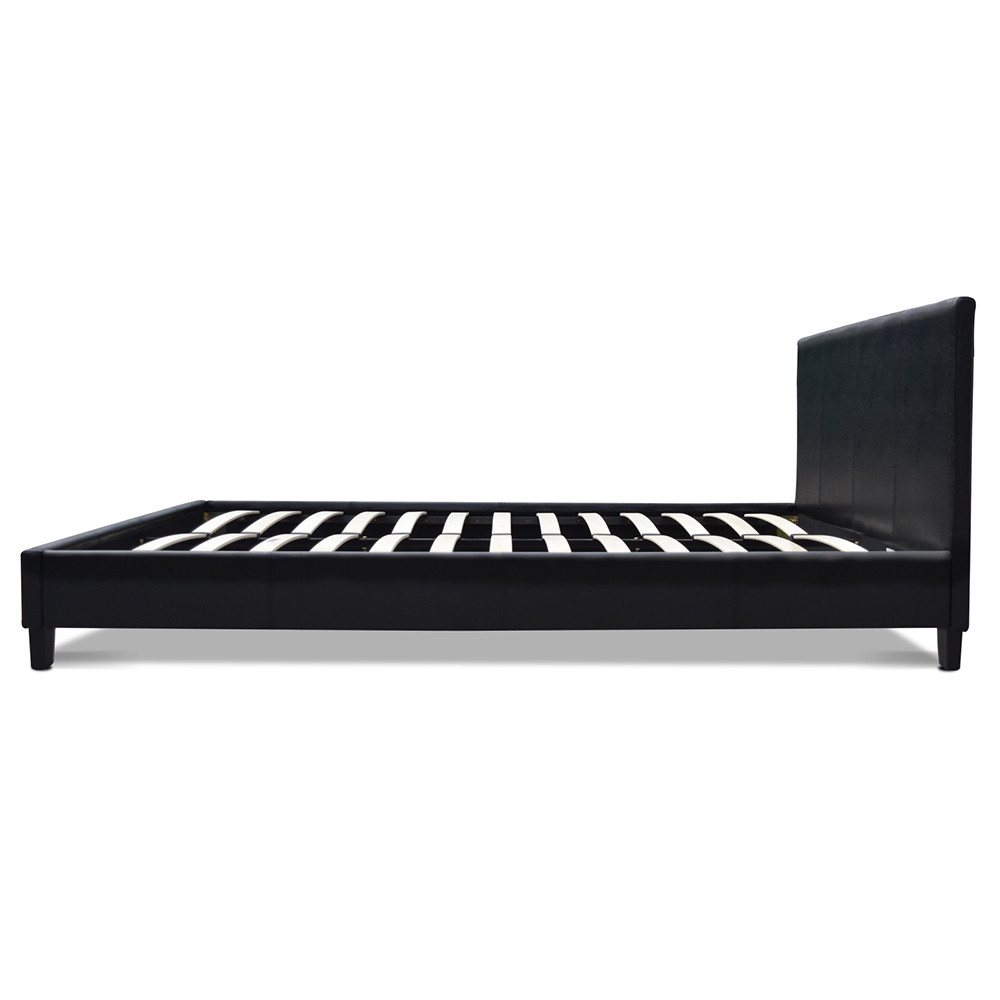 hardwood floor protectors for bed frames of pu leather bed frame black hazzaonline com in double size pu leather bed frame black