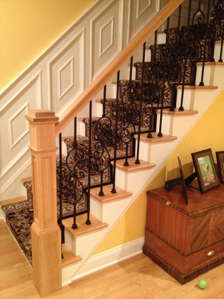 hardwood floor refinishing mercer county nj of stair and rail system installation gorsegner brothers with regard to residential stair and rail