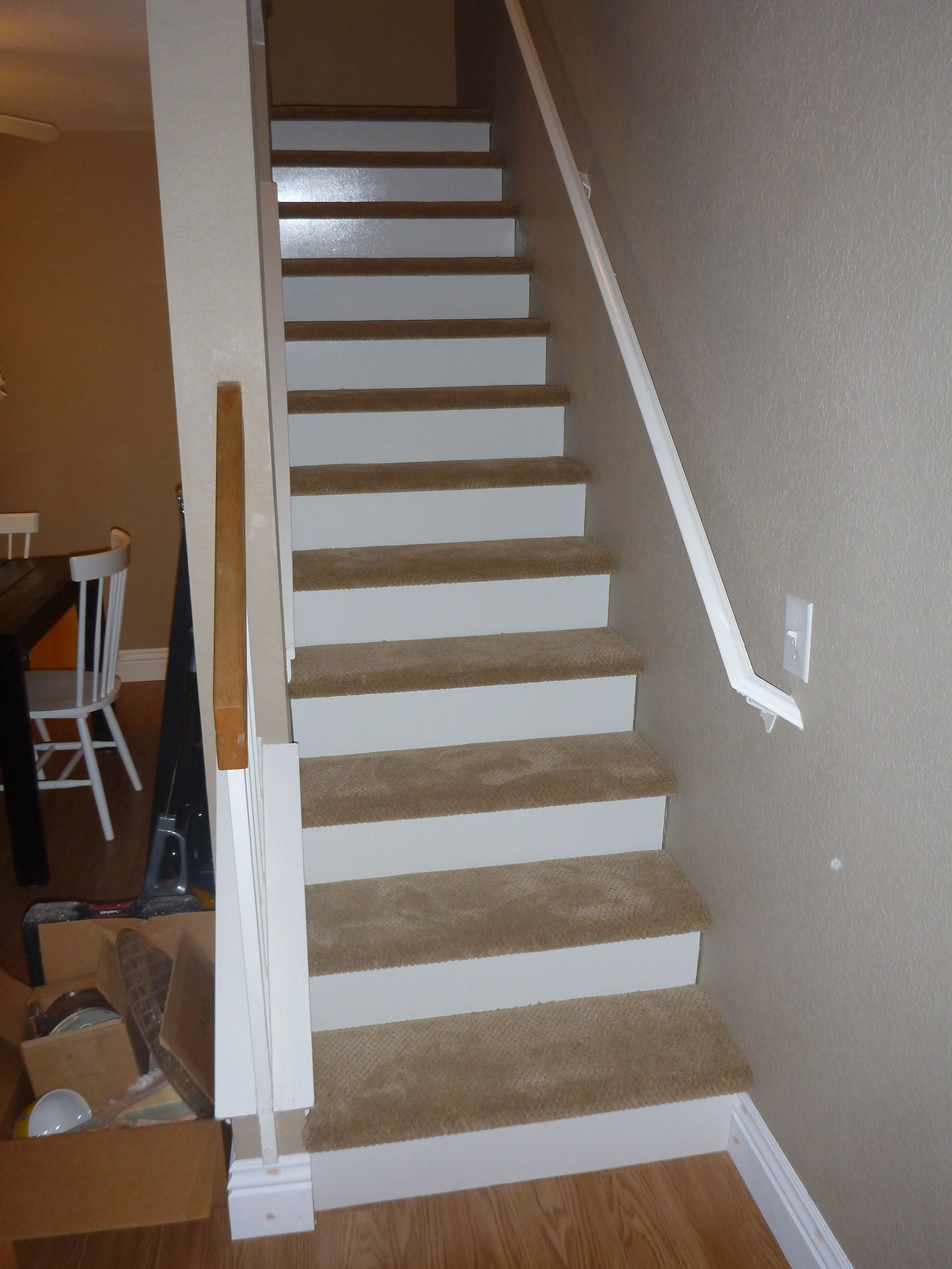 hardwood floor stairs images of our new stairs 1 8 inch wood white board cut and put on the rise pertaining to our new stairs 1 8 inch wood white board cut and put