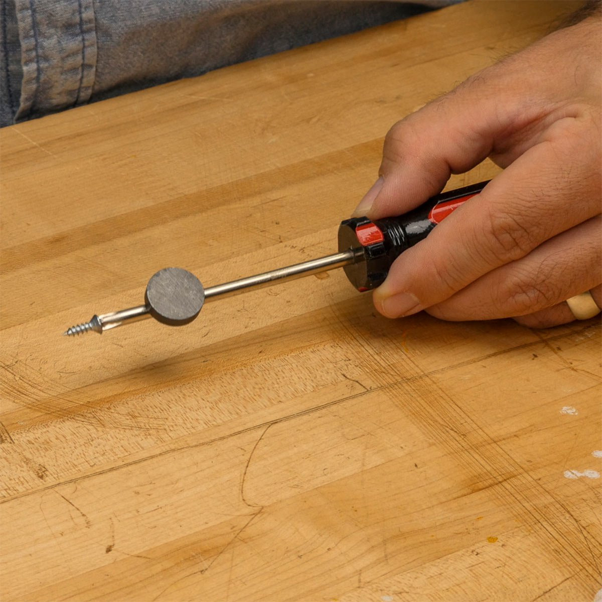 hardwood floor tools list of 65 cool tool hacks handy hints from the family handyman intended for how to magnetize a screwdriver