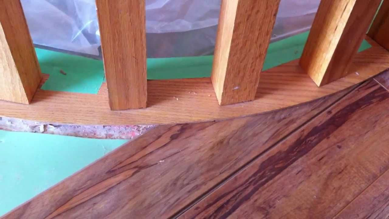 hardwood floor transition to stairs of sill plate laminate undercut demo youtube inside youtube premium