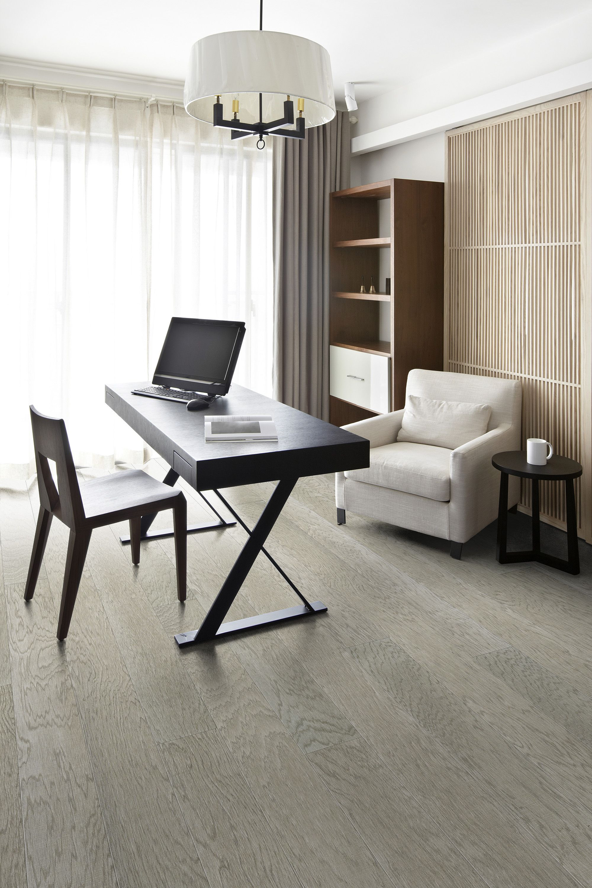 hardwood flooring companies in michigan of soft grey hardwood flooring for a sophisticated office space with soft grey hardwood flooring for a sophisticated office space