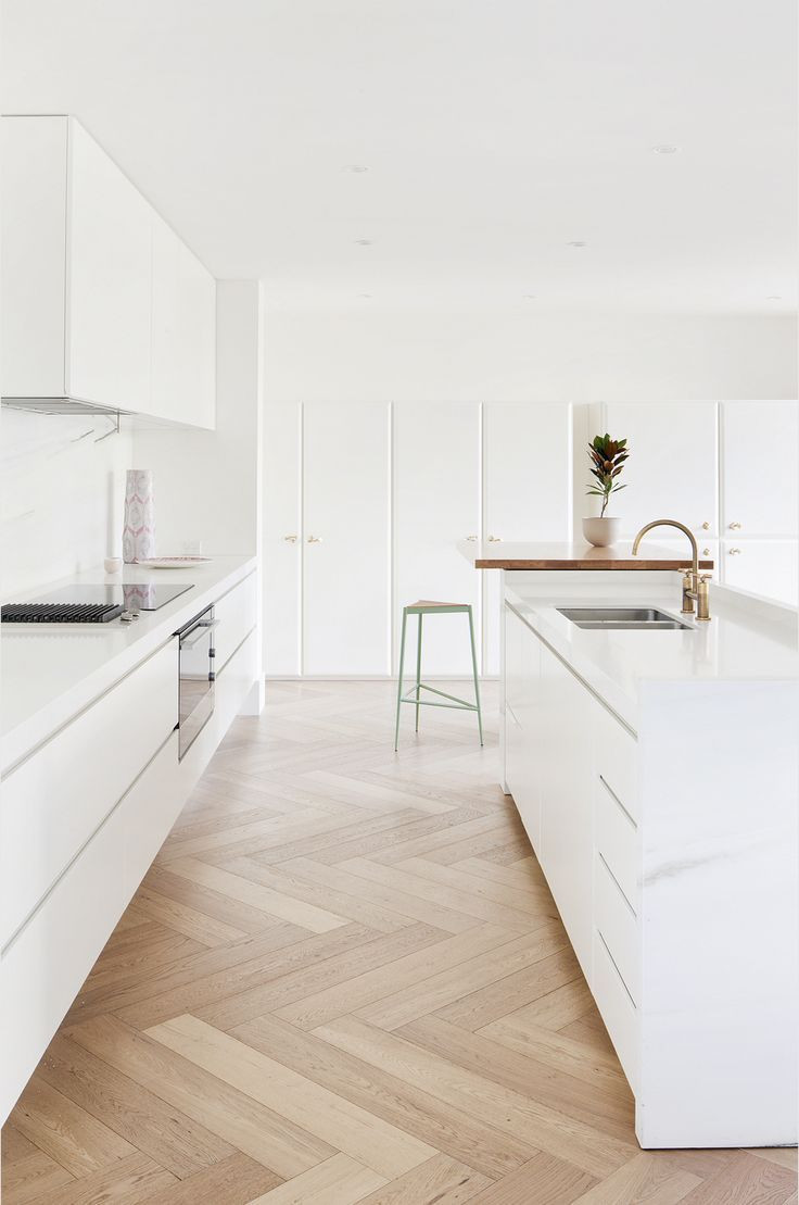 21 Great Hardwood Flooring St Louis area 2024 free download hardwood flooring st louis area of toorak residence bath pinterest kitchen kitchen design and house intended for bright and modern kitchen space with herringbone parquet flooring