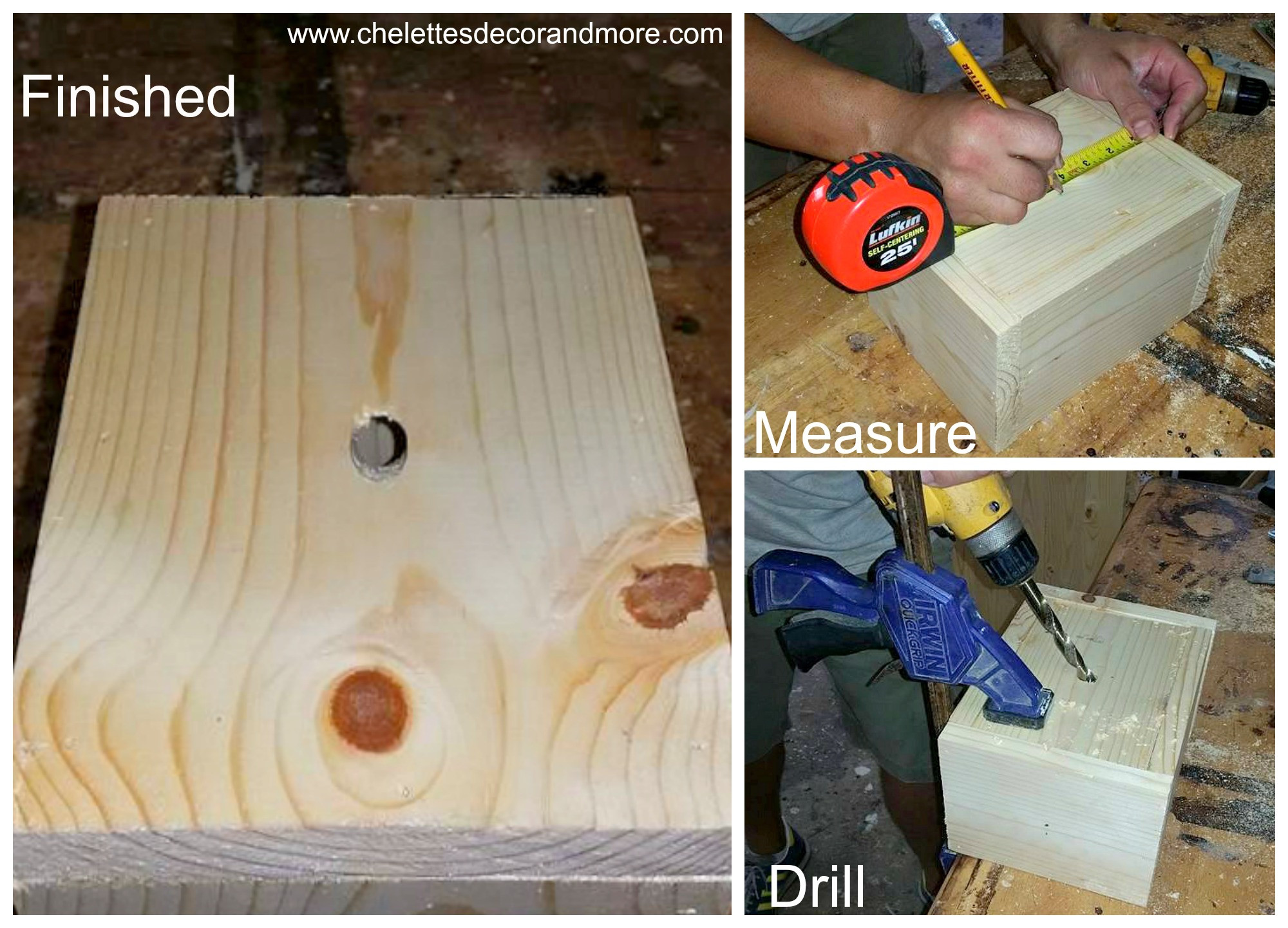 kobalt hardwood floor nailer of diy bee trap regarding drill holes