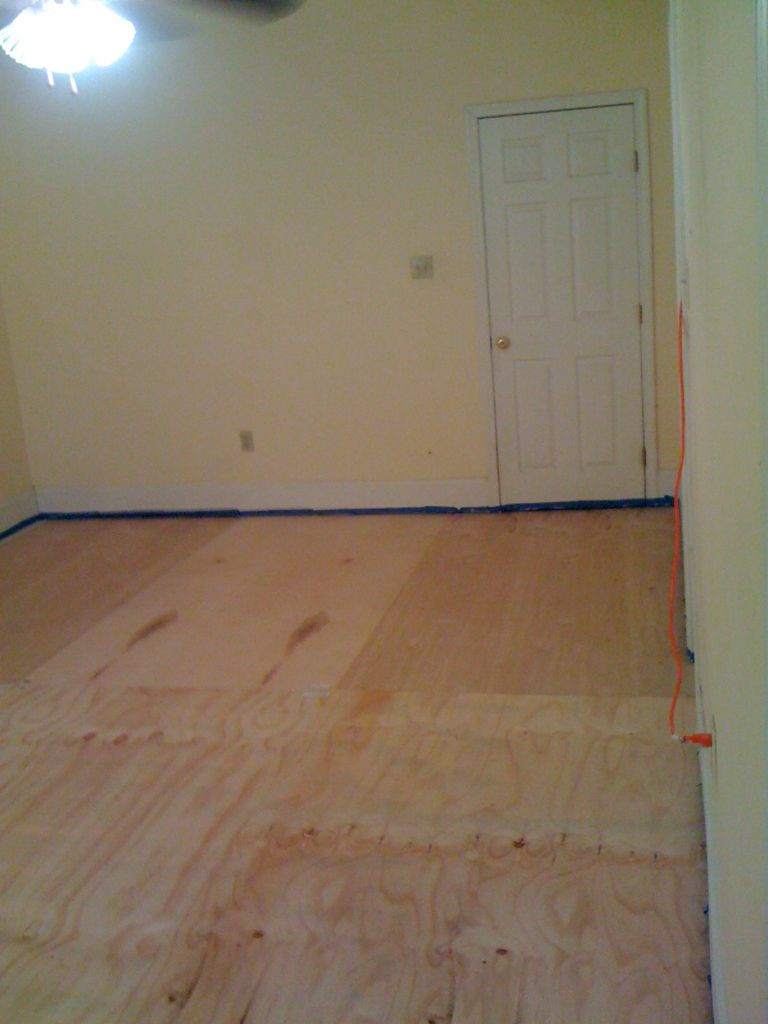 temporary hardwood floor over carpet of diy plywood floors 9 steps with pictures pertaining to picture of install the plywood floor