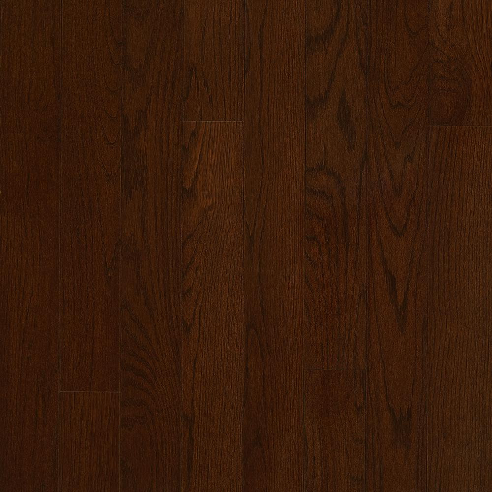 walnut solid hardwood flooring of red oak solid hardwood hardwood flooring the home depot for plano oak mocha 3 4 in thick x 3 1 4 in